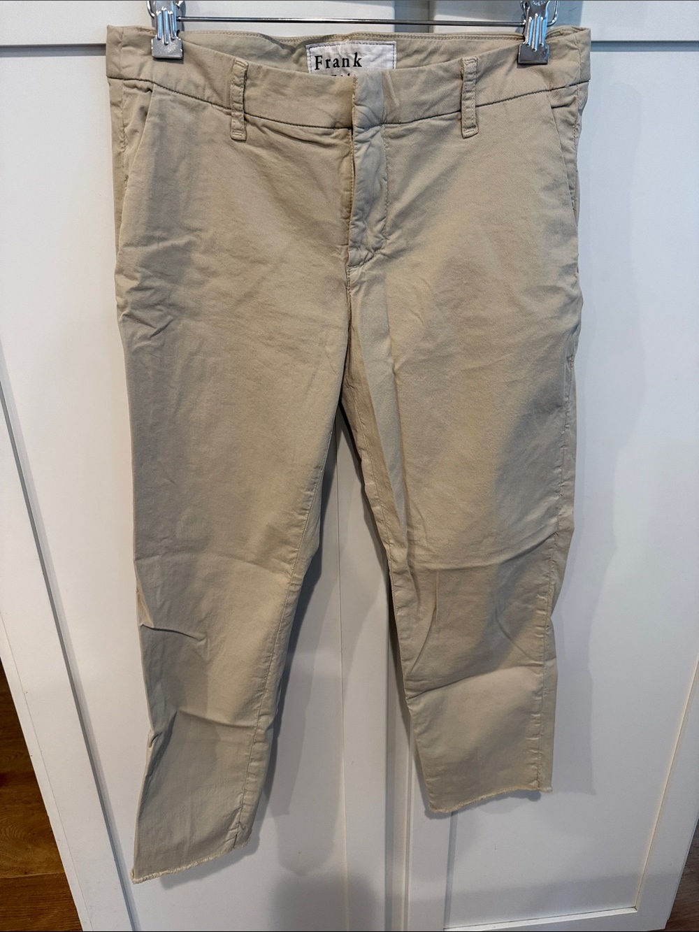 Frank & Eileen Women’s Straight-Leg Pants in Light Beige